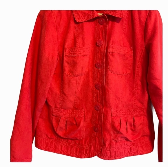 Northern Reflections bright red velvet feel jacket - Picture 5 of 9